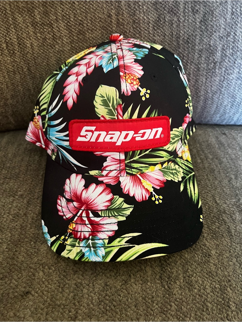 Snap On Tools Hawaiian Snapback Hat Floral Cap One Size Fits Most